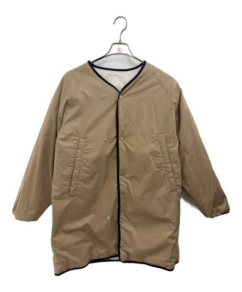 nanamica（ナナミカ）nanamica (ナナミカ) ダウンコート ホワイト/ベージュ サイズ:Sの古着・服飾アイテム