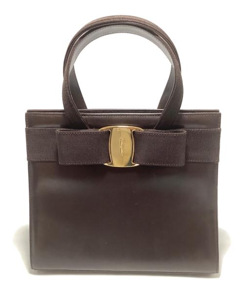 Salvatore Ferragamo（サルヴァトーレ フェラガモ）Salvatore Ferragamo (サルヴァトーレ フェラガモ) 2WAYショルダーバッグ ブラウンの古着・服飾アイテム