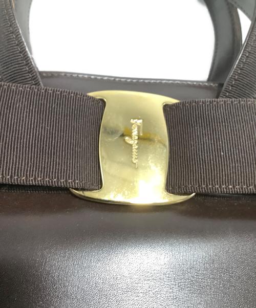 Salvatore Ferragamo（サルヴァトーレ フェラガモ）Salvatore Ferragamo (サルヴァトーレ フェラガモ) 2WAYショルダーバッグ ブラウンの古着・服飾アイテム