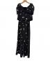 et.UNiVER（エトユニベール）の古着「Petal Embroidery Setup Pants Dress」｜ブラック