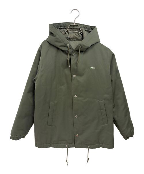 LACOSTE（ラコステ）LACOSTE (ラコステ) 中綿フードコーチジャケット グリーン系 サイズ:US Lの古着・服飾アイテム