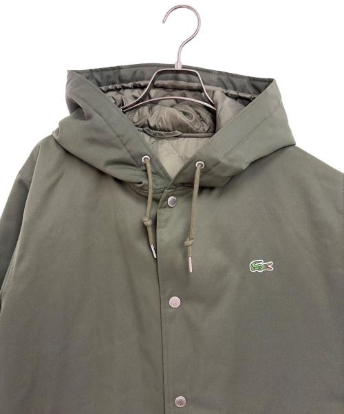 LACOSTE（ラコステ）LACOSTE (ラコステ) 中綿フードコーチジャケット グリーン系 サイズ:US Lの古着・服飾アイテム