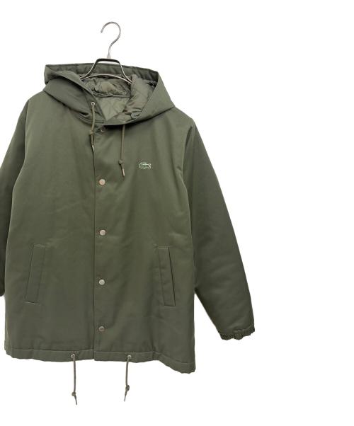 LACOSTE（ラコステ）LACOSTE (ラコステ) 中綿フードコーチジャケット グリーン系 サイズ:US Lの古着・服飾アイテム