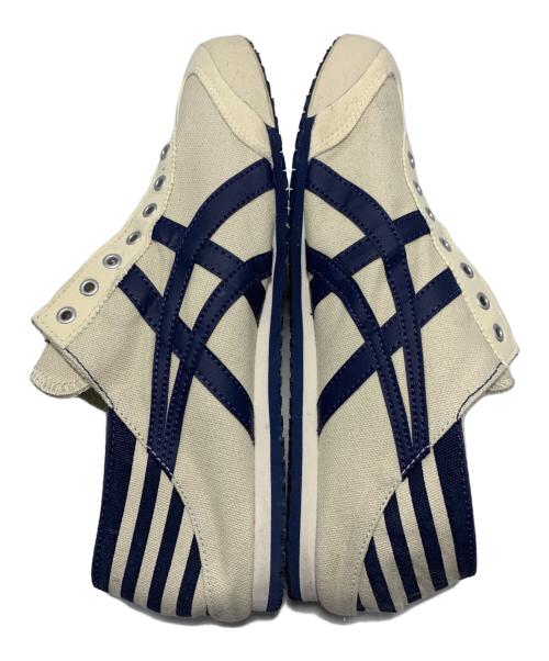 Onitsuka Tiger（オニツカタイガー）Onitsuka Tiger (オニツカタイガー) スリッポン ナチュラルー×ネイビー サイズ:26cmの古着・服飾アイテム
