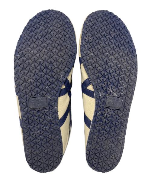 Onitsuka Tiger（オニツカタイガー）Onitsuka Tiger (オニツカタイガー) スリッポン ナチュラルー×ネイビー サイズ:26cmの古着・服飾アイテム