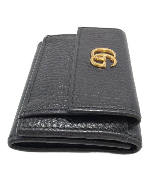 GUCCI（グッチ）GUCCI (グッチ) 3つ折り財布 ブラックの古着・服飾アイテム