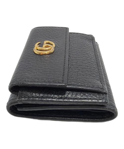 GUCCI（グッチ）GUCCI (グッチ) 3つ折り財布 ブラックの古着・服飾アイテム