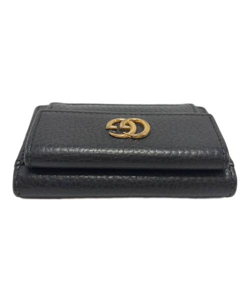 GUCCI（グッチ）GUCCI (グッチ) 3つ折り財布 ブラックの古着・服飾アイテム