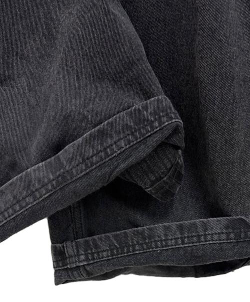adidas（アディダス）adidas (アディダス) ウォッシュド デニムパンツ ブラック サイズ:27の古着・服飾アイテム