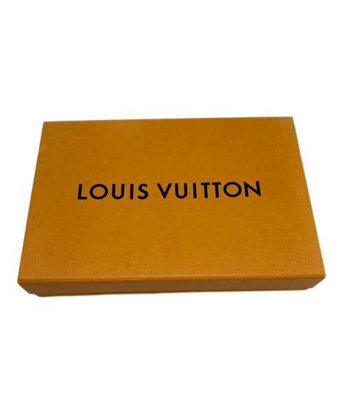 LOUIS VUITTON（ルイ ヴィトン）LOUIS VUITTON (ルイ ヴィトン) マフラー ネイビー×ゴールドの古着・服飾アイテム