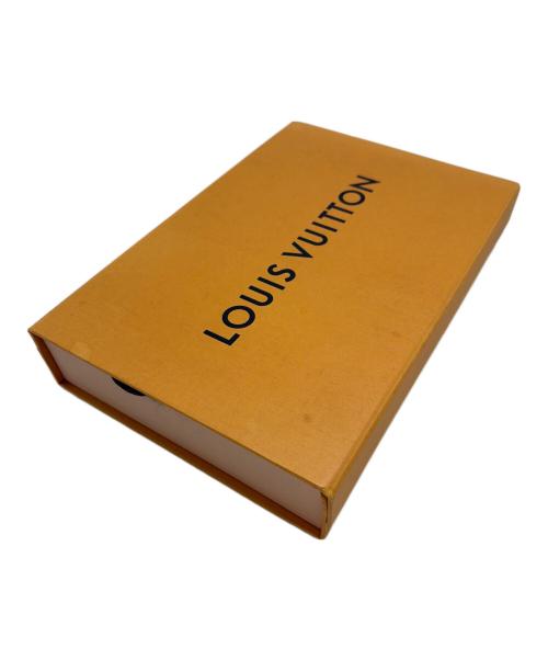 LOUIS VUITTON（ルイ ヴィトン）LOUIS VUITTON (ルイ ヴィトン) マフラー ネイビー×ゴールドの古着・服飾アイテム