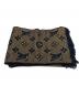 中古・古着 LOUIS VUITTON (ルイ ヴィトン) マフラー ネイビー×ゴールド：35000円
