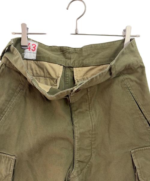 French Army（フランス軍）French Army (フランス軍) カーゴパンツ オリーブ サイズ:43の古着・服飾アイテム