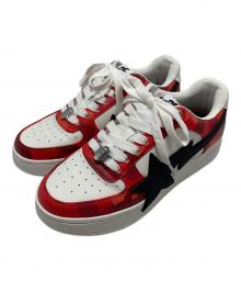 A BATHING APE（アベイシングエイプ）の古着「スニーカー」｜レッド×ホワイト