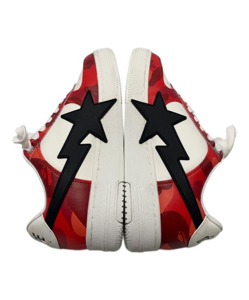 A BATHING APE（アベイシングエイプ）A BATHING APE (アベイシングエイプ) スニーカー レッド×ホワイト サイズ:24の古着・服飾アイテム