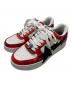 A BATHING APE（アベイシングエイプ）の古着「スニーカー」｜レッド×ホワイト