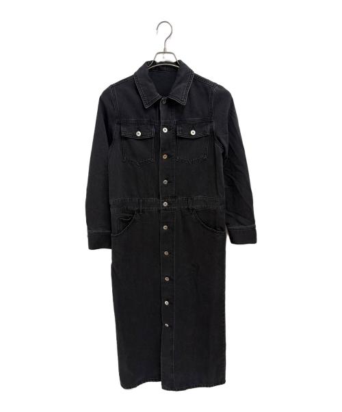 Adam et Rope（アダム エ ロペ）Adam et Rope (アダム エ ロペ) 長袖ワンピース ブラック サイズ:36の古着・服飾アイテム