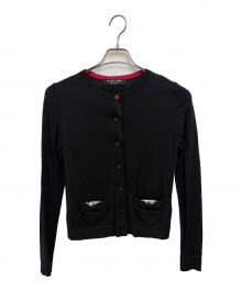 Paul Smith BLACK LABEL（ポールスミス ブラックレーベル）の古着「薄手カーディガン」｜ブラック