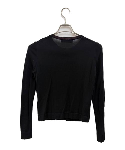 Paul Smith BLACK LABEL（ポールスミス ブラックレーベル）Paul Smith BLACK LABEL (ポールスミス ブラックレーベル) 薄手カーディガン ブラック サイズ:Mの古着・服飾アイテム