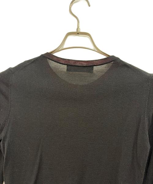 Paul Smith BLACK LABEL（ポールスミス ブラックレーベル）Paul Smith BLACK LABEL (ポールスミス ブラックレーベル) 薄手カーディガン ブラック サイズ:Mの古着・服飾アイテム