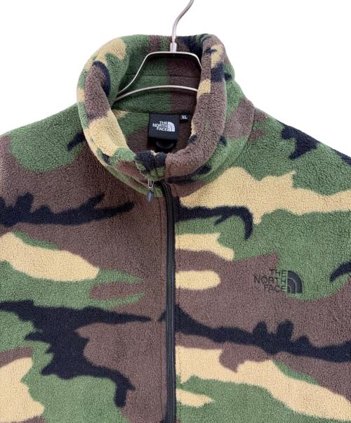 THE NORTH FACE（ザ ノース フェイス）THE NORTH FACE (ザ ノース フェイス) フリースジャケット グリーン×ブラウン サイズ:XLの古着・服飾アイテム