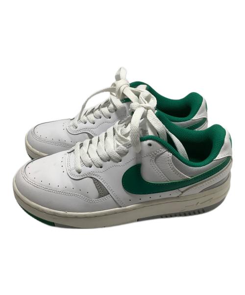 NIKE（ナイキ）NIKE (ナイキ) スニーカー ホワイト×グリーン サイズ:24cmの古着・服飾アイテム