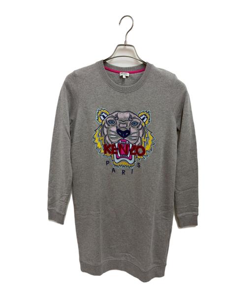 KENZO（ケンゾー）KENZO (ケンゾー) 長袖ワンピース グレー サイズ:Sの古着・服飾アイテム