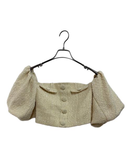 darich（ダーリッチ）darich (ダーリッチ) 半袖ブラウス ベージュ サイズ:Fの古着・服飾アイテム