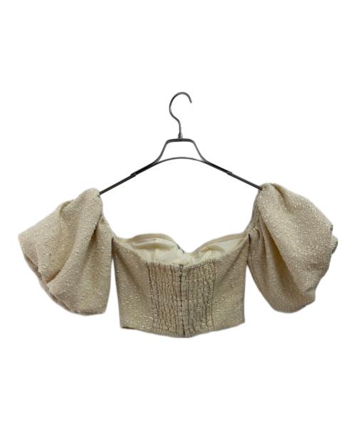 darich（ダーリッチ）darich (ダーリッチ) 半袖ブラウス ベージュ サイズ:Fの古着・服飾アイテム