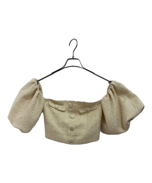 darich（ダーリッチ）darich (ダーリッチ) 半袖ブラウス ベージュ サイズ:Fの古着・服飾アイテム