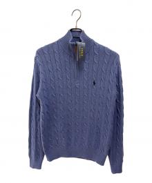 POLO RALPH LAUREN（ポロ・ラルフローレン）の古着「厚手ニット」｜ブルー