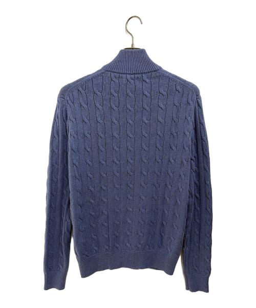 POLO RALPH LAUREN（ポロ・ラルフローレン）POLO RALPH LAUREN (ポロ・ラルフローレン) 厚手ニット ブルー サイズ:US S 未使用品の古着・服飾アイテム