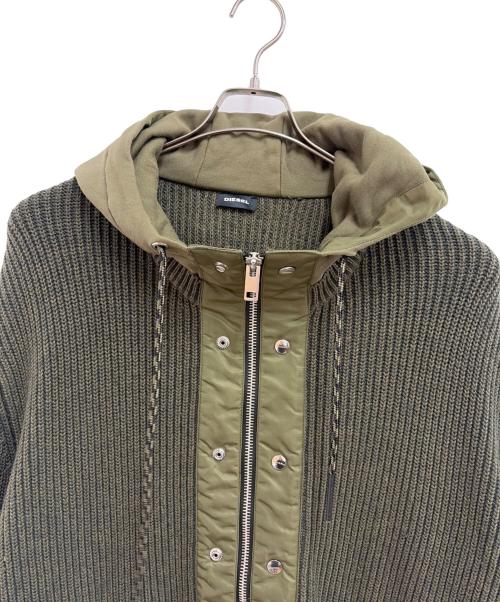 DIESEL（ディーゼル）DIESEL (ディーゼル) ジップジャケット グリーン サイズ:XSの古着・服飾アイテム