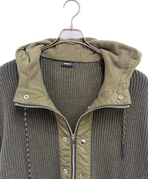 DIESEL（ディーゼル）DIESEL (ディーゼル) ジップジャケット グリーン サイズ:XSの古着・服飾アイテム