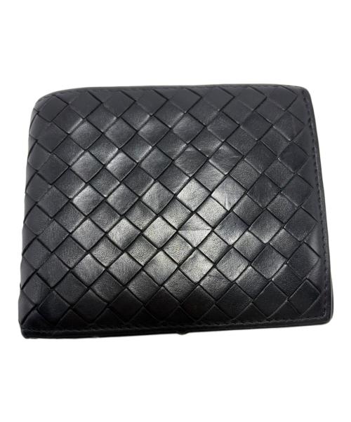BOTTEGA VENETA（ボッテガベネタ）BOTTEGA VENETA (ボッテガベネタ) 2つ折り財布 ブラックの古着・服飾アイテム