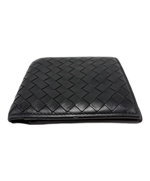 BOTTEGA VENETA（ボッテガベネタ）BOTTEGA VENETA (ボッテガベネタ) 2つ折り財布 ブラックの古着・服飾アイテム