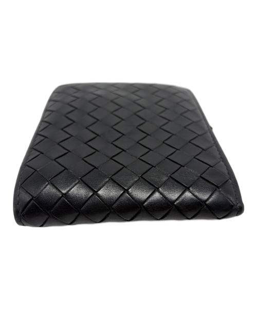BOTTEGA VENETA（ボッテガベネタ）BOTTEGA VENETA (ボッテガベネタ) 2つ折り財布 ブラックの古着・服飾アイテム