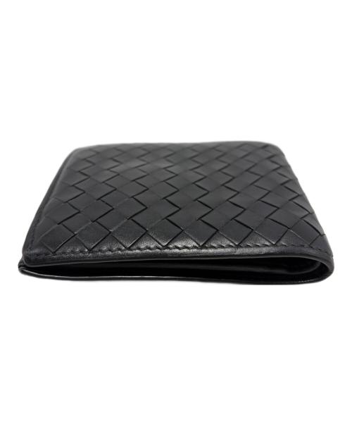BOTTEGA VENETA（ボッテガベネタ）BOTTEGA VENETA (ボッテガベネタ) 2つ折り財布 ブラックの古着・服飾アイテム