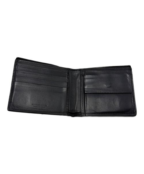 BOTTEGA VENETA（ボッテガベネタ）BOTTEGA VENETA (ボッテガベネタ) 2つ折り財布 ブラックの古着・服飾アイテム