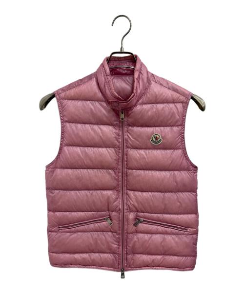 MONCLER（モンクレール）MONCLER (モンクレール) ダウンベスト ピンクの古着・服飾アイテム