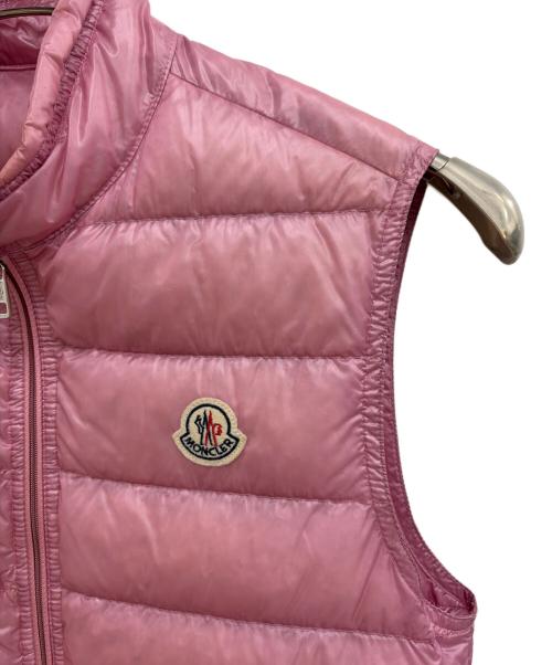 MONCLER（モンクレール）MONCLER (モンクレール) ダウンベスト ピンクの古着・服飾アイテム