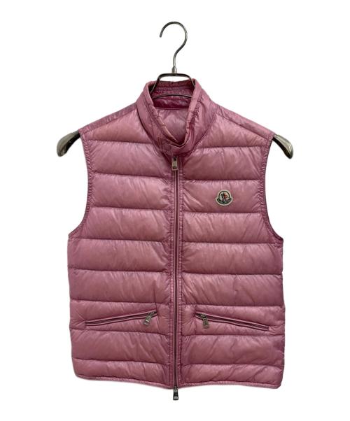 MONCLER（モンクレール）MONCLER (モンクレール) ダウンベスト ピンクの古着・服飾アイテム