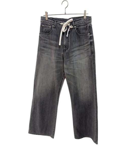 Whim Gazette（ウィムガゼット）Whim Gazette (ウィムガゼット) ドロストデニムパンツ グレー サイズ:38の古着・服飾アイテム