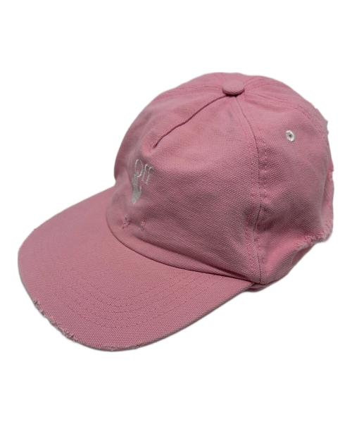 OFFWHITE（オフホワイト）OFFWHITE (オフホワイト) キャップ ピンクの古着・服飾アイテム