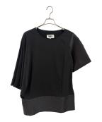 MM6 Maison Margielaエムエムシックスメゾンマルジェラ）の古着「半袖カットソー」｜ネイビー