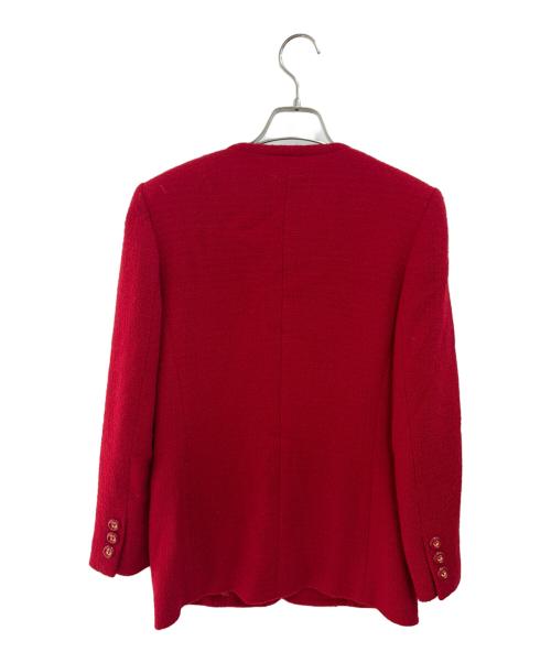 Burberry's PRORSUM（バーバリー・プローサム）Burberry's PRORSUM (バーバリー・プローサム) 金ボタンウールジャケット レッド サイズ:5の古着・服飾アイテム