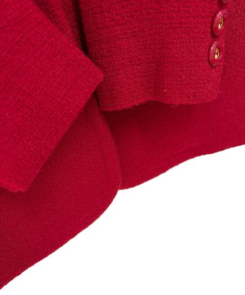 Burberry's PRORSUM（バーバリー・プローサム）Burberry's PRORSUM (バーバリー・プローサム) 金ボタンウールジャケット レッド サイズ:5の古着・服飾アイテム