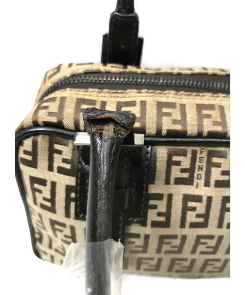 FENDI（フェンディ）FENDI (フェンディ) ハンドバッグ ブラウン ズッキーノ 8BN004の古着・服飾アイテム