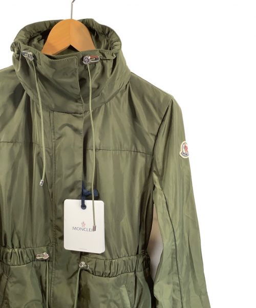 MONCLER（モンクレール）MONCLER (モンクレール) ドローストリングナイロンコート グリーンの古着・服飾アイテム
