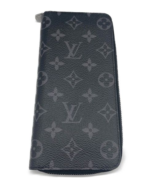 LOUIS VUITTON（ルイ ヴィトン）LOUIS VUITTON (ルイ ヴィトン) ジッピー・ウォレット ヴェルティカル モノグラムエクリプス 長財布 ブラックの古着・服飾アイテム